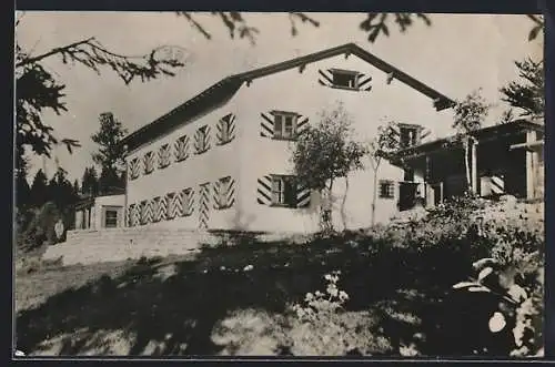 AK Moronhaus, Blick auf die Berghütte