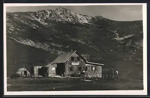 AK Schutzhaus Rinnhofer, Ansicht auf der Schneealpe