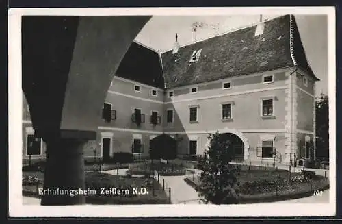 AK Zeillern / Niederdonau, Hof im Erholungsheim