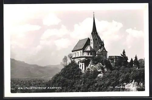 AK Rankweil, Blick zur Wallfahrtskirche