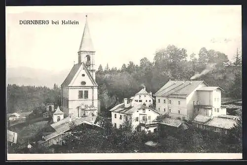 AK Dürnberg, Ortspartie an der Kirche