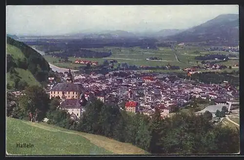 AK Hallein, Blick auf die Stadt und ins Land