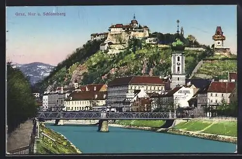 AK Graz, Mur und Schlossberg