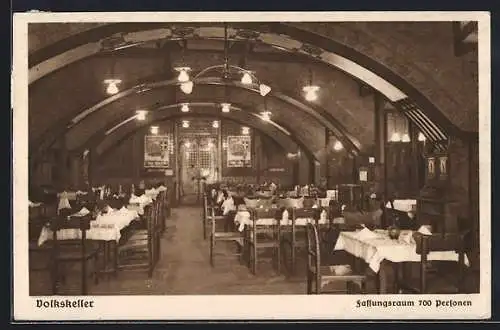 AK Wien, Rathaus-Keller, Motiv aus dem Volkskeller