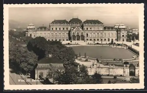 AK Wien, Blick auf das Belvedere