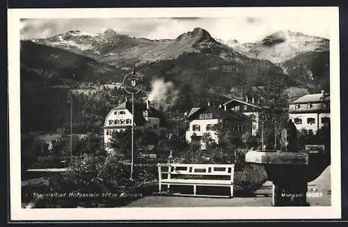 AK Hofgastein, Ortsansicht mit Kurpark