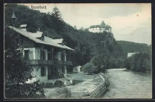 AK Rosenburg, Blick zum Schloss