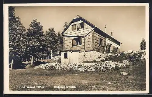 AK Waldeggerhütte, Hohe Wand, Hüttenansicht