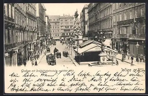 AK Wien, Graben mit Dreifaltigkeitssäule