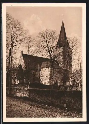 AK Engter /Bersenbrück, Partie an der Kirche