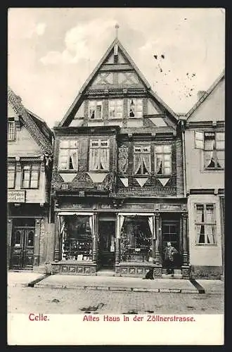 AK Celle, Altes Haus in der Zöllnerstrasse