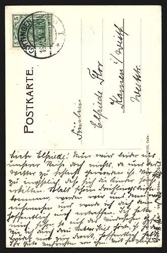 AK Celle, Altes Haus in der Zöllnerstrasse