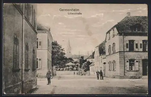 AK Germersheim, Partie in der Lilienstrasse