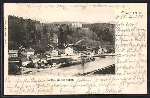 AK Traunstein, Partie an der Traun