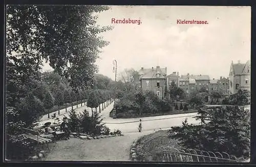 AK Rendsburg, Partie an der Kielerstrasse