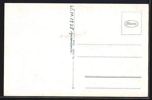 AK Oldenburg i. O., Bahnhof, Post, Staats-Ministerium, Margarethen-Schule, Hunte-Ems Kanal, Cäcilienplatz