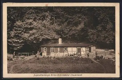 AK Brilon - Bremecketal, Blick auf die Jugendherberge