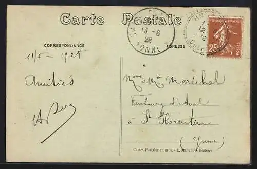 AK Ainay-le-Vieil, Pont Canal de la Tranchasse, Vue à vol d`oiseau