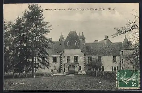 AK Sancerre, Château de Boucard, L`Entrée (XIVe et XVe s)