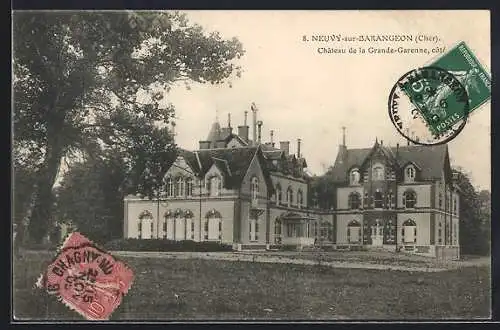 AK Neuvy-sur-Barangeon, Château de la Grande-Garenne côté est