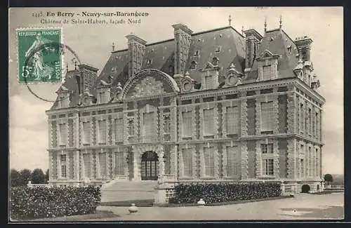 AK Neuvy-sur-Barangeon, Château de Saint-Hubert, facade Nord