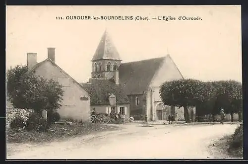 AK Ourouer-les-Bourdelins, L`Église d`Ourouer