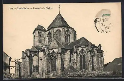 AK Saint-Satur, L`Abside de l`Église