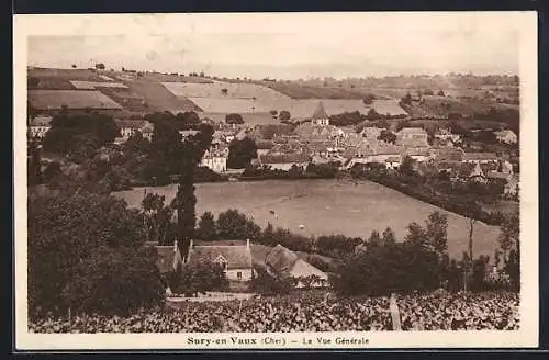 AK Sury-en-Vaux, La Vue Générale