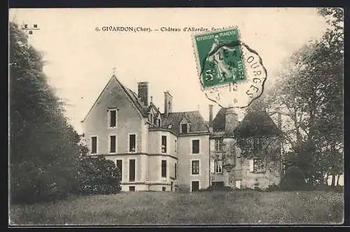 AK Givardon, Château d`Allardes, facade principale