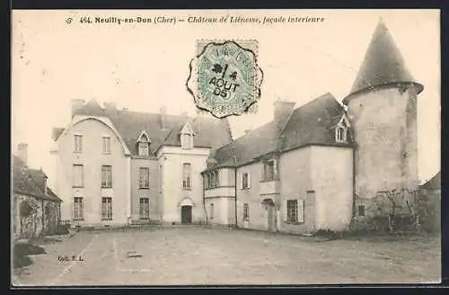 AK Neuilly-en-Dun, Château de l`Îtienesse, facade intérieure