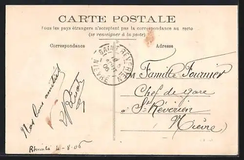 AK Neuilly-en-Dun, Château de l`Îtienesse, facade intérieure