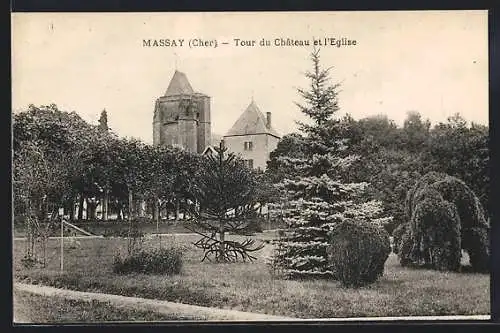 AK Massay, Tour du Château et l`Église