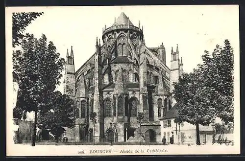 AK Bourges, Abside de la Cathédrale