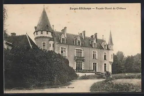 AK Farges-Allichamps, Facade Ouest du Château