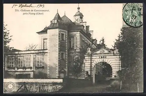 AK Contremoret, Château de Contremoret près Fussy (Cher)