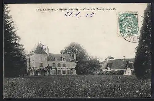 AK St-Eloy-de-Gy, Château du Vernay, facade Est