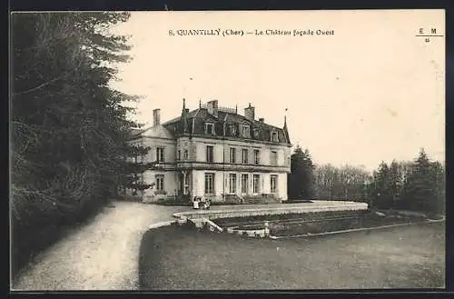 AK Quantilly, Le Château facade Ouest