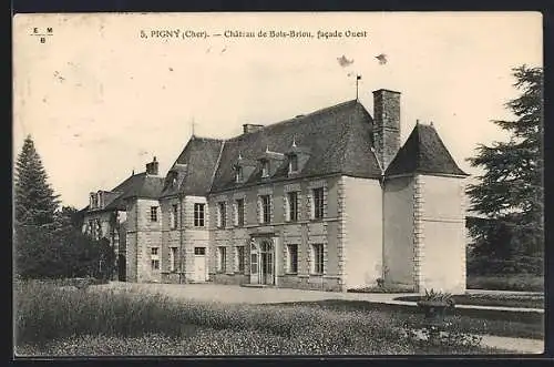 AK Pigny, Château de Bois-Briou, facade Ouest