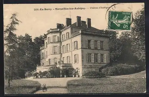 AK Marseilles-lès-Aubigny, Château d`Aubigny en Berry