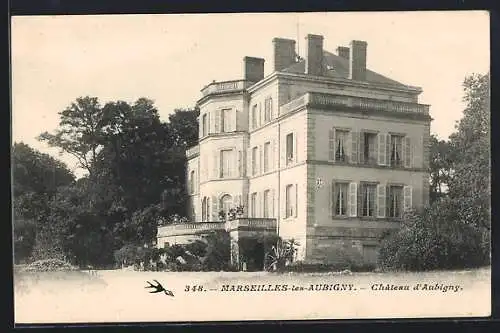 AK Marseilles-lès-Aubigny, Château d`Aubigny