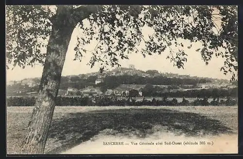 AK Sancerre, Vue Générale côté Sud-Ouest (altitude 305 m)