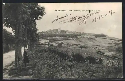 AK Sancerre, Vue Générale côté Sud (alt. 312 m)