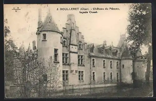 AK Boulleret, Château du Pézeau, facade Ouest