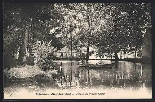 AK Brinon-sur-Sauldre, L`Étang du Moulin Gretot