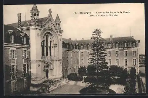 AK Bourges, Couvent des Sœurs de la Charité, Terrasse et Aile du Noviciat