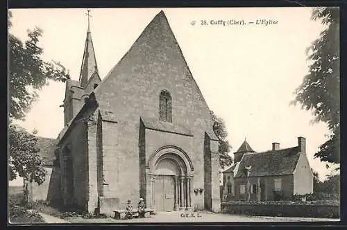 AK Cuffy, L`Église et maisons environnantes