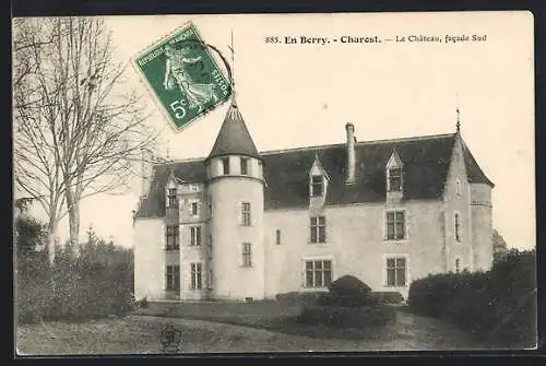 AK Charost, Le Château, facade Sud