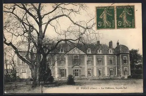 AK Foécy, Le Château, facade Est