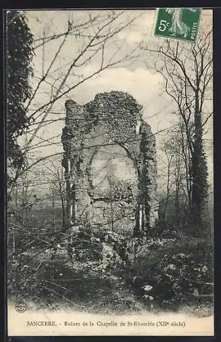 AK Sancerre, Ruines de la Chapelle de St-Rhomble (XIIe siècle)