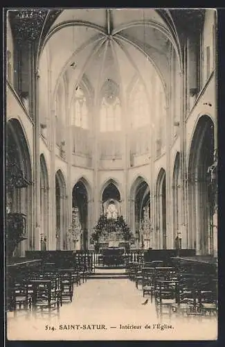 AK Saint-Satur, Intérieur de l`Église